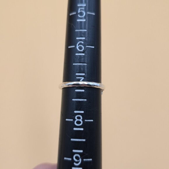 Size 7 Sterling Silver Simple Style Cross Religious Band Ring A4767 - Picture 5 of 7